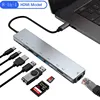 8in1 USB C HUB Type C Splitter 4K Thunderbolt 3 Docking Station Laptop Adapter For Macbook Air M1 iPad Pro RJ45 HDMI Computer 5