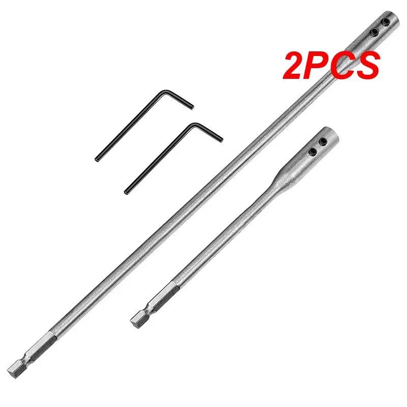 

2PCS 150/300mm Extension Bar with Small Wrench Hexagonal Shank Extension Bars Holder Drill Bits Screwdriver Connecting Rod