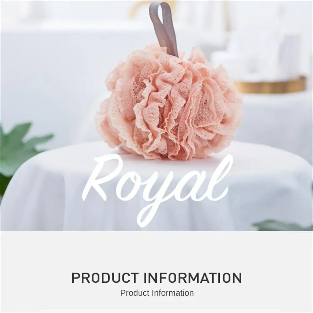 Bath Flower Lace Refined Bathroom Accessories Clean Skin Brush High Quality Bath Products Shower Ball Thick Bath Towel 2
