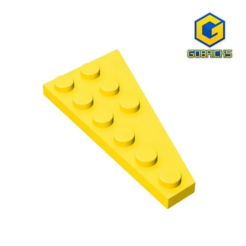 Gobricks Gds-551 Cuneo, Piatto 6X3 Sinistro Compatibile Con Lego 54384 Pezzi Di Blocchi Di Costruzione Fai Da Te Per Bambini Tecnici