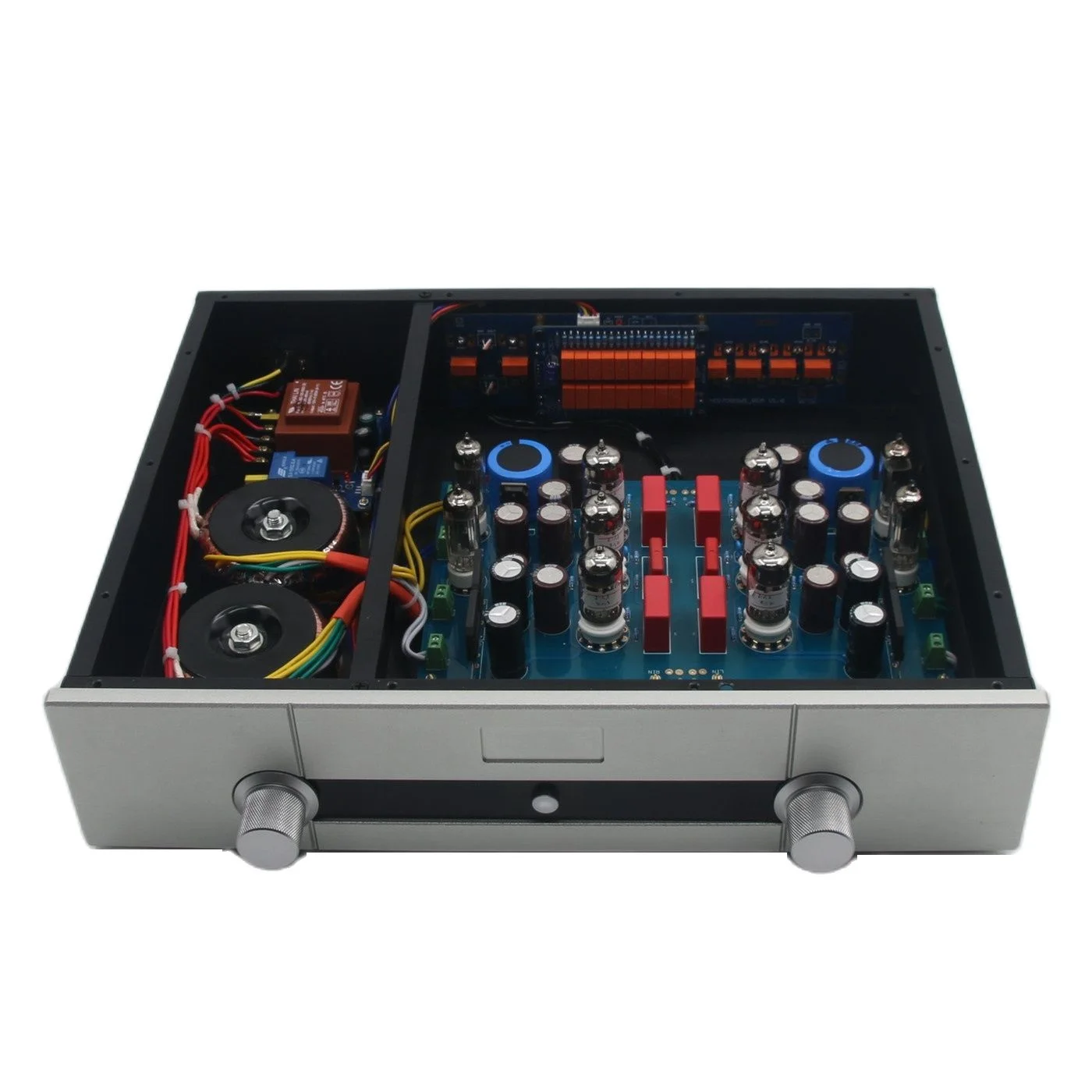 リファレンスjadis jp200 12ax7/ecc83真空管プリアンプhifiホームオーディオ4 in 2出力リモートボリューム