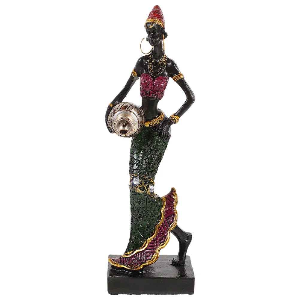 

Полимерные поделки, художественное оформление, фигурка Африканской леди для дома, подарок на день Святого Валентина, искусственная фигурка Miss