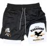 Anime Haikyuu 2 in 1 Compreesion Shorts for Men Gym Workout Running Volleyball Athletic Summer Performance Shorts with Pockets 1