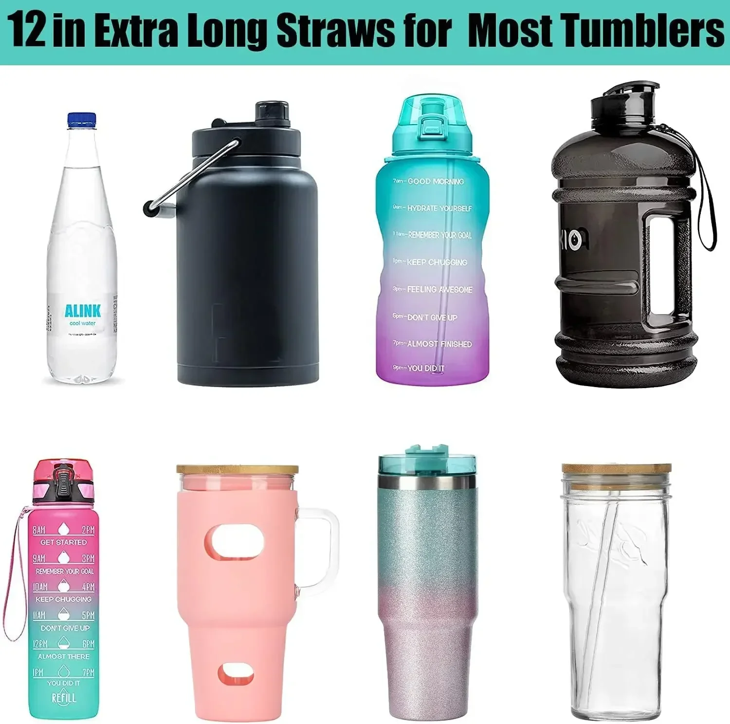 Stanley Adventure Quencher Travel Tumbler 6 Pack Replacement Straws Compatible - Image 6
