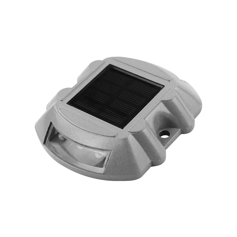 Luminous Cast Aluminum Road Stud LED Outdoor Reflective Road Stud Lamp Waterproof And Compressive Solar Energy Flashing Model