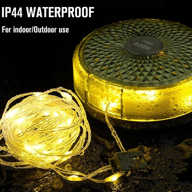 Stringa da campeggio LED ricaricabile 2 in 1 luce lantern LED con 7 modalà regolabili Sos portatile riponibile impermeabile - Cina Luce string, luce campeggio