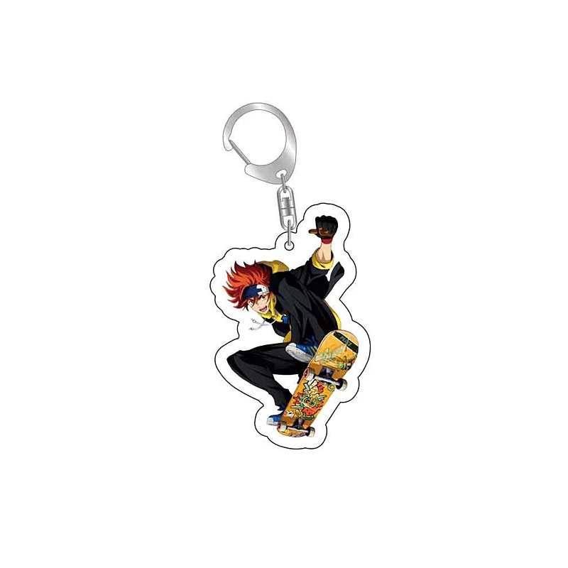 SK8 Reki Chinen Miya Anime Keychain Cartoon Plastic Keyrings Bag Tag Cos Accessory anime keychain