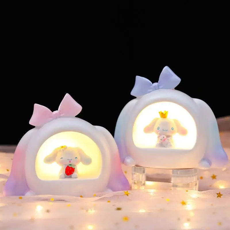 

Kawaii Sanrios Kuromi My Melody Cinnamoroll Милая мультяшная звезда светильник для спальни прикроватный светильник Ник детский подарок на день рождения