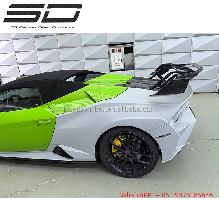 Sto Style Dry Carbon Fiber Full Set BodyKit Lamborghini Huracan EVO Spyder Models Car Parts - Image 3
