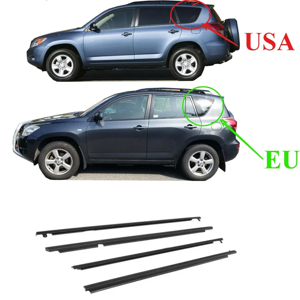 サイドウェザーストリップ ウィンドウウェザーストリップ に適合する ランドクルーザー に適合する プラド LJ150 2010-20 と互換性がある  トヨタ ランドクルーザー プラド LJ150 2010-2020 サイドドア用ウィンドウウェザーストリップ ブラックモールディングトリム ... モールディングトリム ウィンドウウェザーストリップ に適合する ランドクルーザー に適合する プラド LJ150 2010-2020