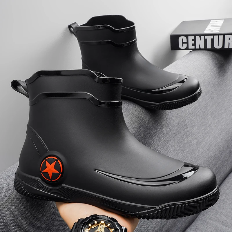 Bottes de pêche imperméables style britannique - Chaussures aquatiques élégantes pour pêcheurs