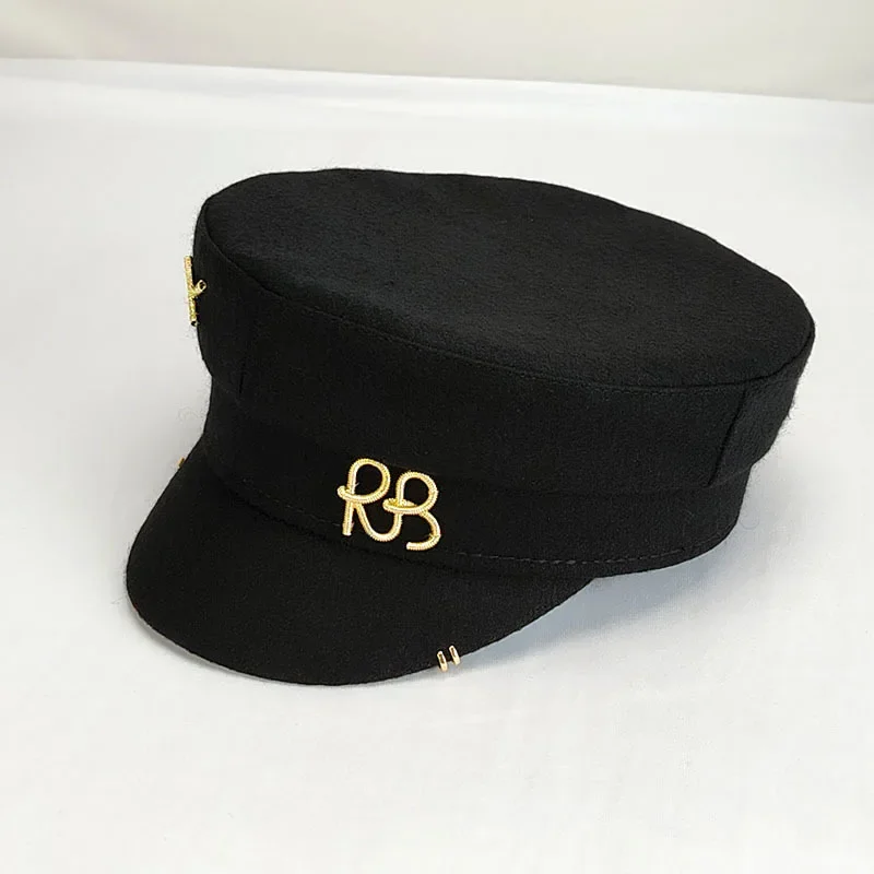 Y2K Brand Designer Newsboy Cap Earrings Hats for Women Sun Hat Letter Military Cap Visor Outdoor Unisex Sombreros De Mujer 3