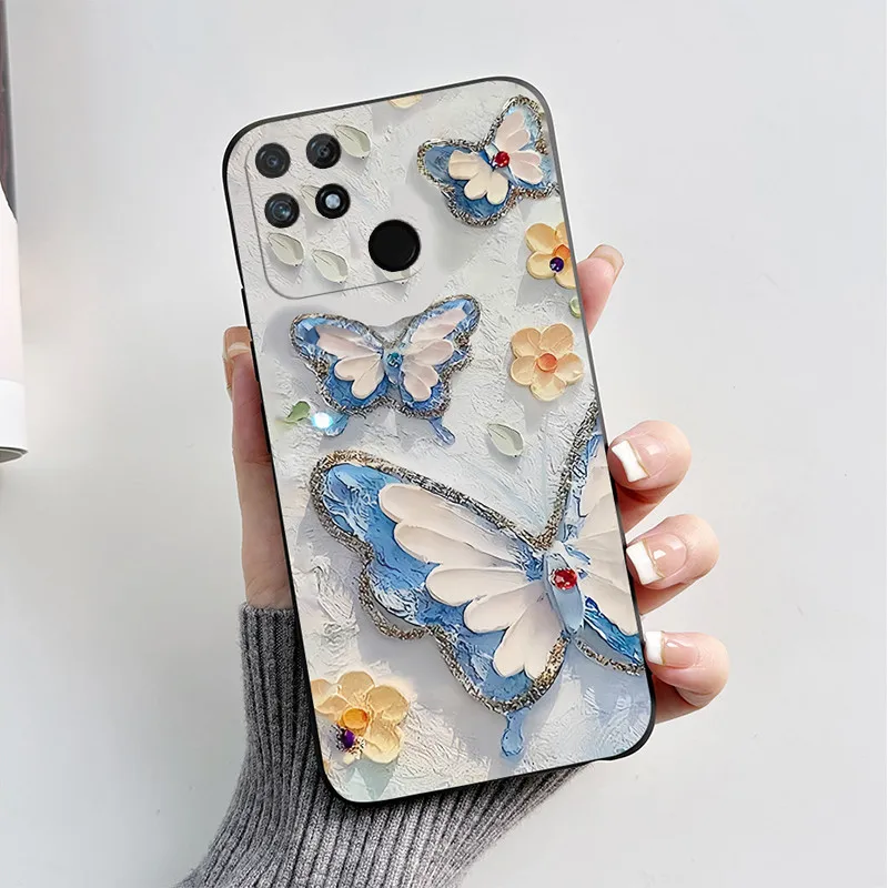 Cute Cat Cartoon Shockproof Soft Silicone TPU Phone Back Cover