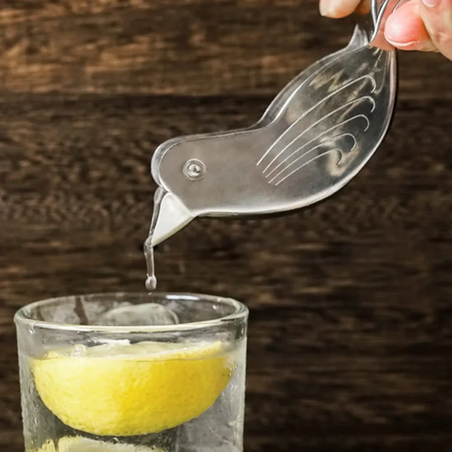 Bird Lemon Wedge Squeezer Anti Corrosion Hand Press Orange Juicer Handheld Portable Metal Citrus Juicer Stainless Steel 4