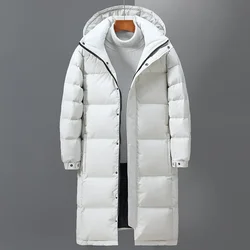 Duck Down Men's Long Parkas Winter Hooded Thick Warm Down Women Coats High Quality Outdoor Windproof Casual Men Jackets Clothing