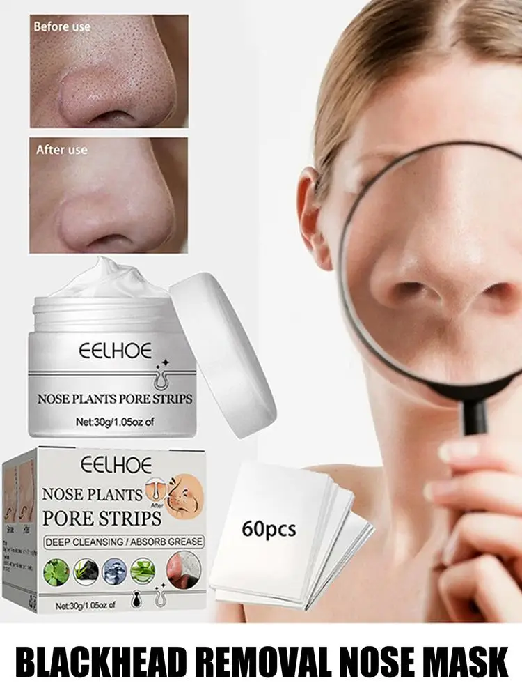 LANBENA New Style Blackhead Remover Nose Mask Pore Strip Black Mask Peeling Acne Treatment Black Deep Cleansing Hudpleje Korea_voghion.com