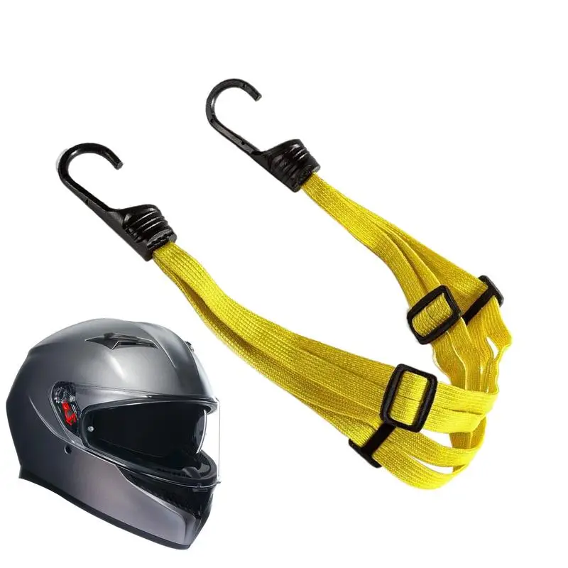 Motorcycle Tie Down Straps Thickened Motorcycle Straps Helmet Rope Outdoor Adventure Accessories Bungee Cord Bandage with 2 Hook