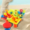 25Pcs Kids Sand And Water Activity Table Sensory Play Table Kids with Accessories For Outdoor Beach Pirate Ship Child Play Table 3