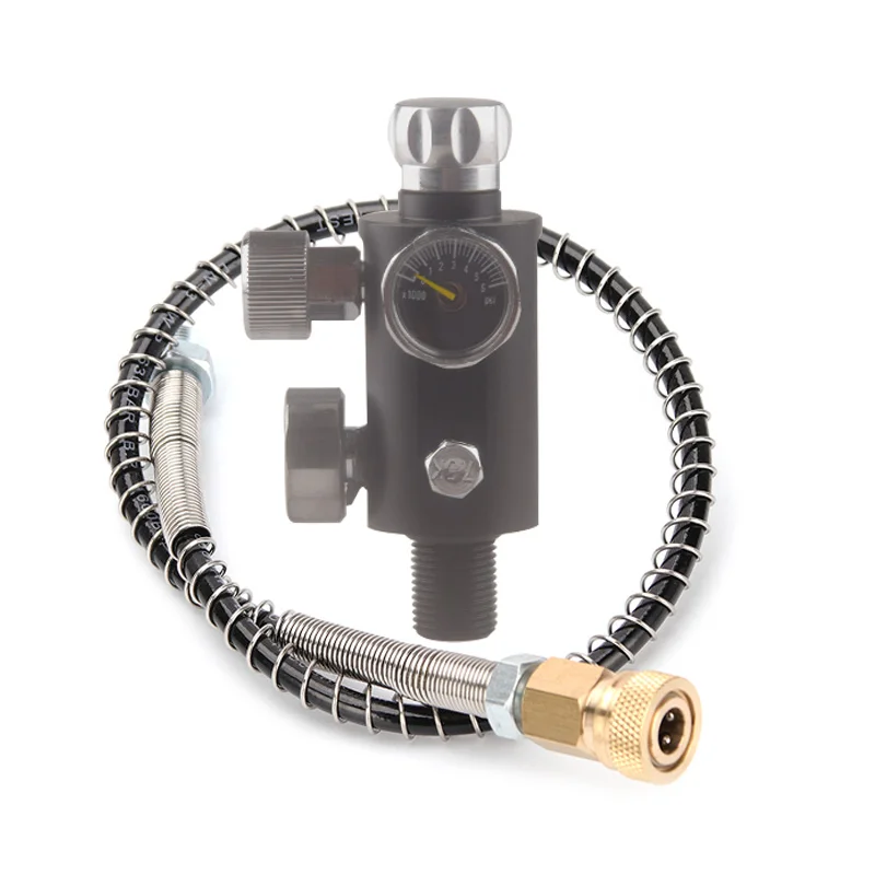 Pcp 300Bar/4500Psi Dual Gauge Valvula Reguladora Hpa Airsoft Accessori Bombola Del Gas Ricarica Paintball Air Tank Sodastream Parts