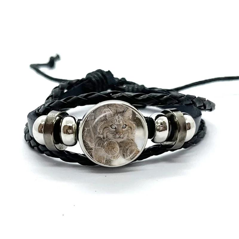 Cartoon Cat Therian Cute Wolf Fox Theta-Delta Bracelets Art Multilayer Braided Bracelets Bangles Handmade Jewelry Gifts 2