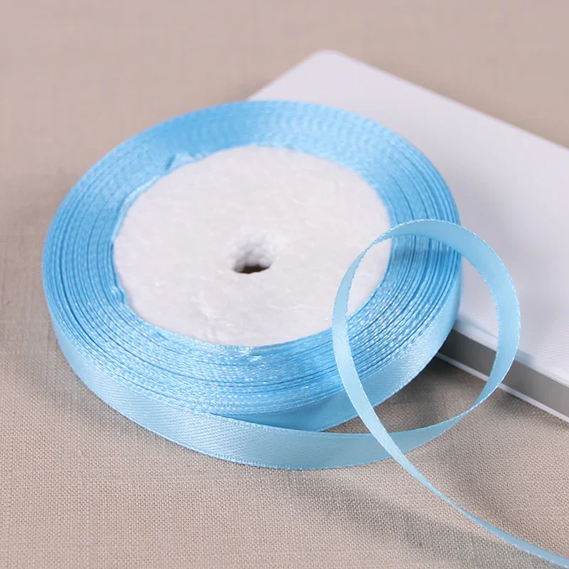 Satin Ribbon Roll - 10mm x 22m, DIY Craft & Gift Wrapping - White