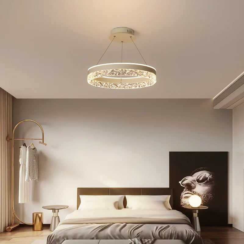 

Modern living room chandelier, decorative home ring lamp, ceiling chandelier, minimalist chandelier for study