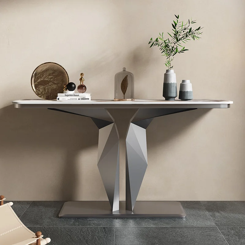 Consolle alla moda nordiche Consolle di lusso semplici e moderne creative Consolle estetiche per corridoio Meuble Mobili per soggiorno - immagine 5