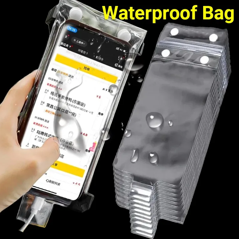 Transparent Waterproof Phone Case Universal Underwater Phone Protector Pouch Bags For iPhone 15 Pro Max Samsung Xiaomi Summer