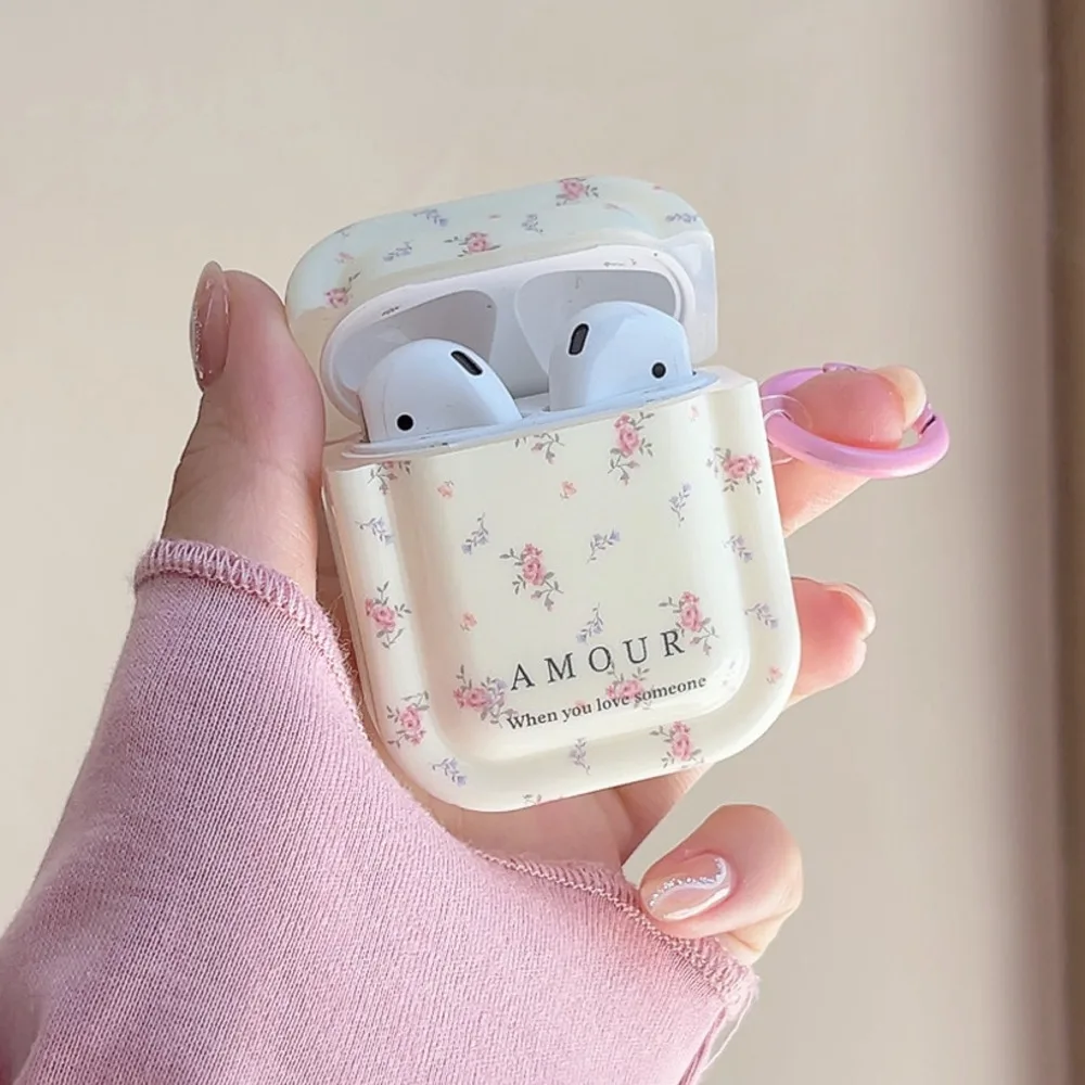 Ins Korean style floral protective case 3 is suitable for airpods Pro wireless Bluetooth earphone case, third-generation_voghion.com