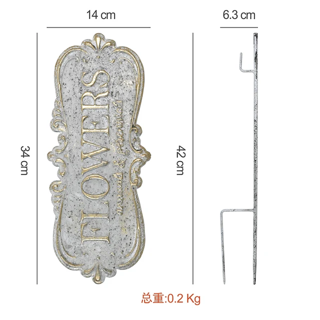 Fémdekoratív Kerti Tétek Kültéri Tavaszi Dekoráció Beltéri És Átjáró Terasz Gyep 18 Hüvelyk - Image 4