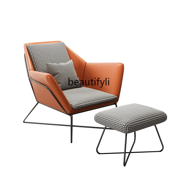 

Light Luxury Single-Seat Sofa Chair Living Room Creative Leisure Chair Home Minimalist Wingback Chair