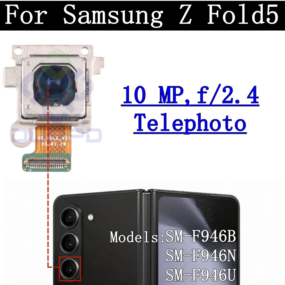 Enhanced Camera Module Flex Cable for Samsung Z Fold5 – Front and Rear Lens Replacement Kit