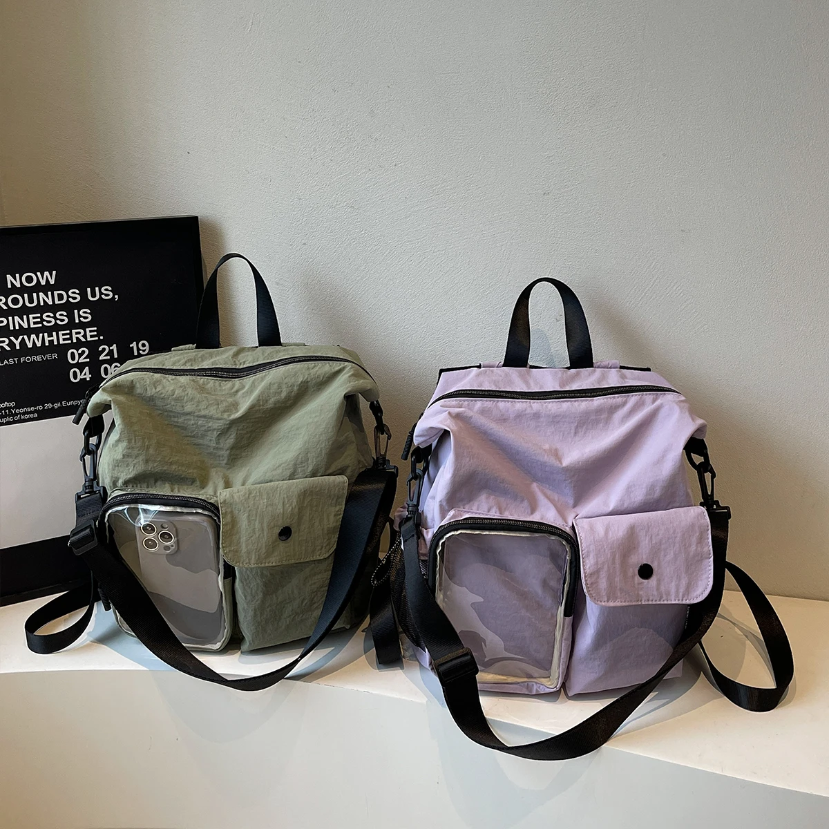 High-End Oxford Cloth Multifunctional Backpack 2025 New Versatile Shoulder Tote Bag Large Capacity Travel Backpack Crossbody Bag for Hiking