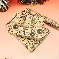 1 Roll 17x393 inch Christmas Kraft Paper Wrapping Paper for Holiday Christmas, Gift Wrapping Paper for Men Women, Chrismas gift 5