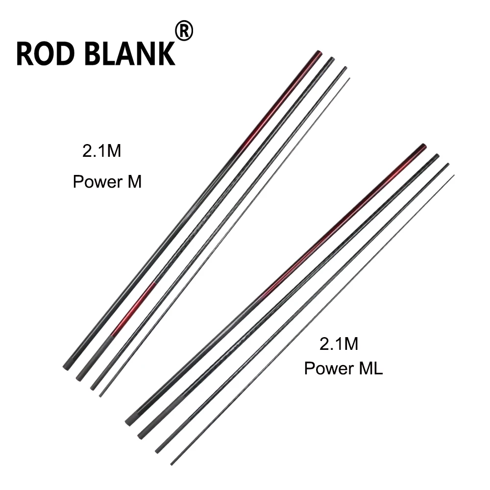 RodBlank21M4SectionsCarbonFiberRodBlankPowerMPowerMLLure