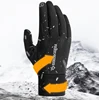Winter Warm Riding Gloves Outdoor Sports Skiing Cold Touchscreen Padded Non-Slip Electric Motorcycle Gloves Men 3