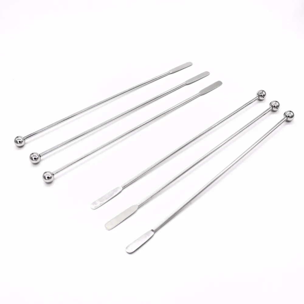7.5 Inch Stainless Steel Coffee Beverage Stirrers Coffee Stir Stick Cocktail Swizzle Stick Stirrer 10 Pack