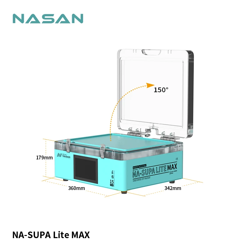 NASAN NA-SUPA LITE 맥스 에어백, 빅 사이즈 라미네이팅 기계, OLED 라미네이터, 아이패드, 아이폰, 삼성용 평면 곡선 스크린 수리