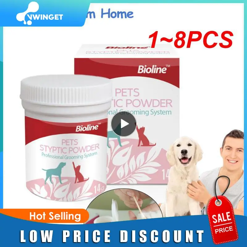 

14g Pet Professional Hemostatic Powder Pet Wound Healing Powder For Cats Dogs Pet Care Broken Injury Hemostasis Supplies