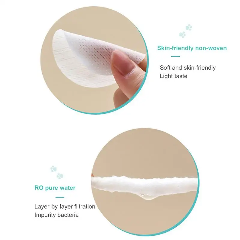 Ear Wipes For Dogs 130 Pcs Natural Pets Grooming Wipes Dog Cat Ear Eye Cleaner Dog Cat Wet Cleaning Pads Doggy