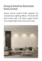 Yeelight GU10 Smart LED Bulb W1 Dimmable Lamp 350Lumen Warm light Game Music Sync Voice Control For App Google Assistant alexa 2