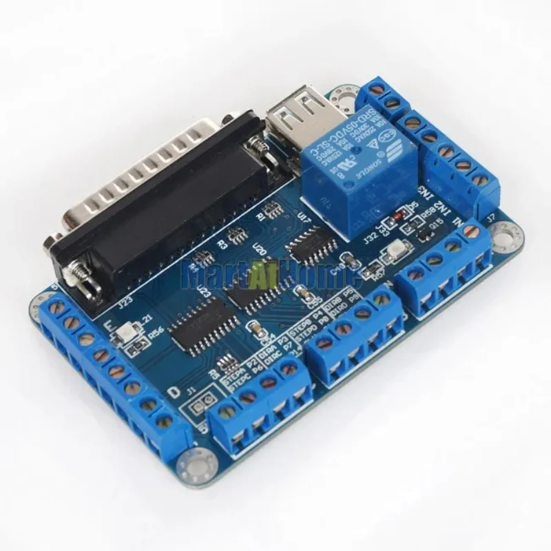 CNC 5축 CNC 브레이크아웃 보드 카드 5V DC 스테퍼 모터 드라이버용 MACH3/EMC2/KCAM4 지원