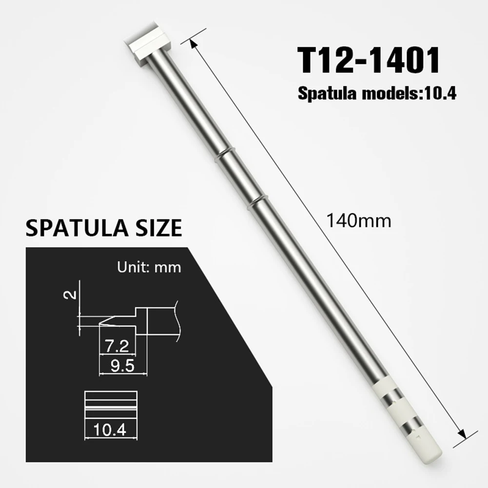 

Lightweight and Durable T12 Heating Element Repair Station Accessories with Replaceable Spatula Soldering Iron Head