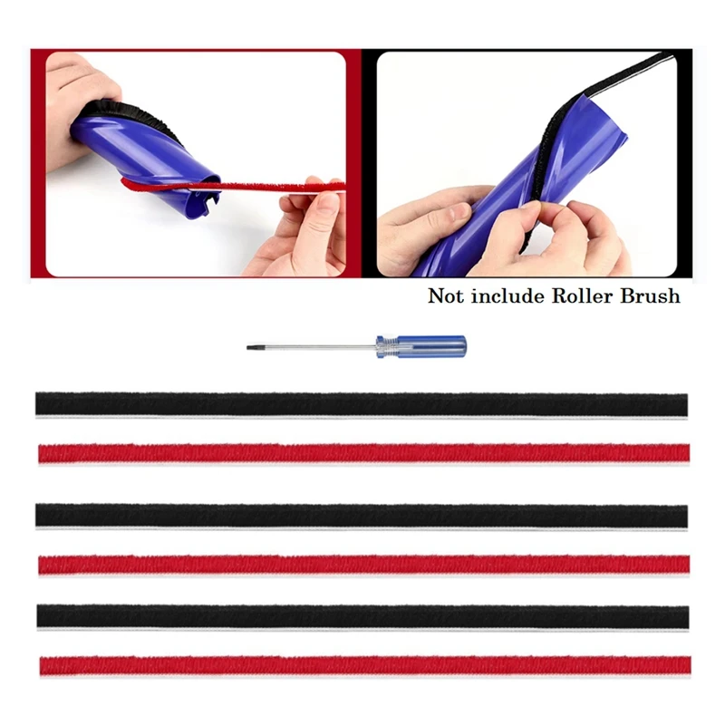 7Pcs Soft Plush Strip for Dyson V7 V8 V10 V11 Vacuum Cleaner Attachments Roller Brush Replacement Parts vacuum cleaner replacement parts