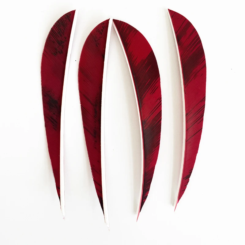 50Pcs 5 Inch Arrow Feather Fletching Archery Accessories Camo Color Right Wing Turkey Hunting Feathers DIY Accessories 5