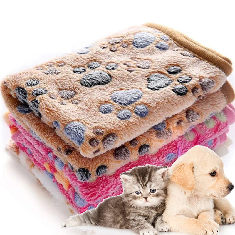 Fleece Dog Blanket Kennel Warm Winter Dog Blanket Fleece Pet