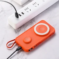 30000mAh Magnetic Wireless Power Bank with Cable for Apple Watch Portable Fast Charging External Battery for IPhone 16 Samsung 5