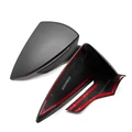 Achteruitkijkspiegel Cap Voor Seat Voor Leon MK3 MK3.5 5F ST FR Voor Cupra 2013-2019 Glanzend Zwart/Koolstofvezel Zijspiegel Covers Caps Achteruitkijkspiegel Case Cover Wing Spiegels Caps(Carbon Fiber
