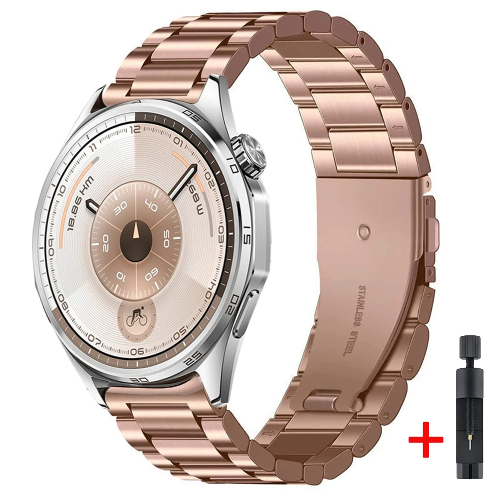 Elegant 22mm Metal Strap - Fashion Wristband