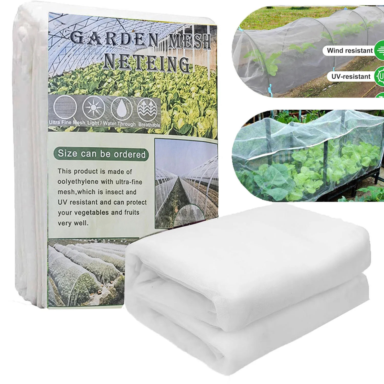 Garden Anti-Weed Mesh Protection Net Vegetable Flower Fruit Care Cover Network Greenhouse Protective Net Pest Control Anti-Bird